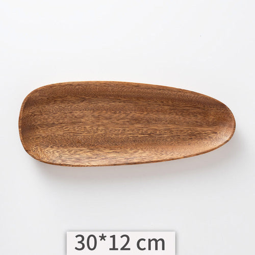 Organic-shaped Acacia Wooden Tray