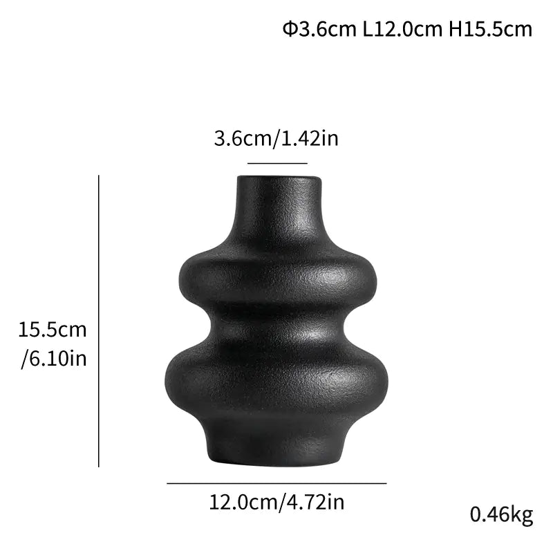 Matte Granular Ceramic Vase