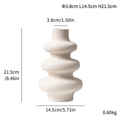 Matte Granular Ceramic Vase