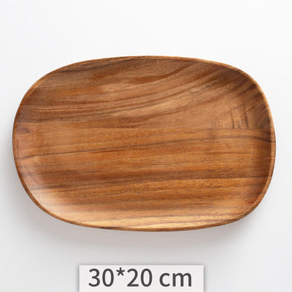 Organic-shaped Acacia Wooden Tray