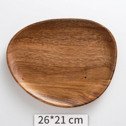 Organic-shaped Acacia Wooden Tray