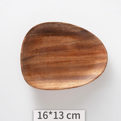 Organic-shaped Acacia Wooden Tray