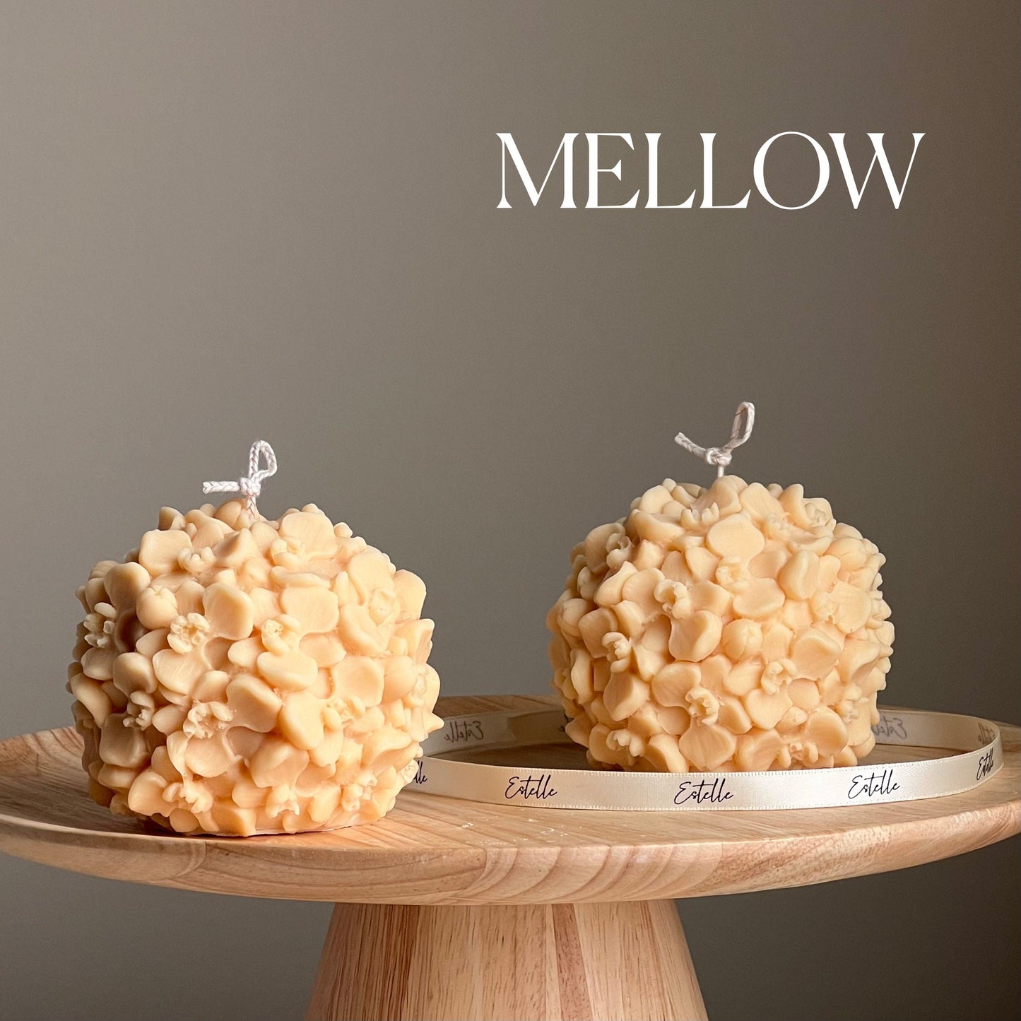 Butterfly Orchid Flower Ball Candle | Soy Wax Candle | Decorative Candle | Aesthetic Candle| Shaped Candle| Unscented Candles|Unique Candle-3